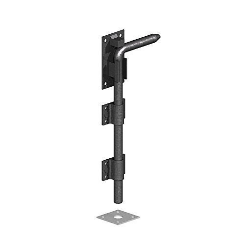 Black gate bolt - gate,