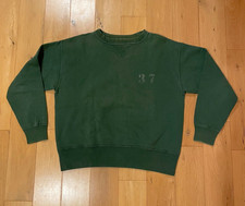 The Real McCoy's Loopwheel Sweatshirt Green Large "37" Print Made in Japan