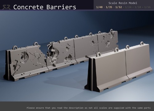 Concrete road barriers - concrete,