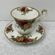 Royal Albert Old Country Roses Demitasse Coffee Cup & Saucer Unused