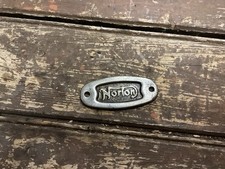 Early Norton Name Plate Badge.
