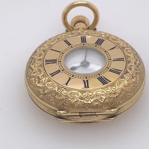 18ct yellow gold 33mm open - 18ct,