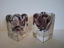 Pair of Adrian Sankey Glass
