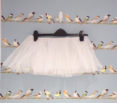 Short white puffy petticoat