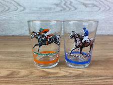 Vintage Horse Racing Glass