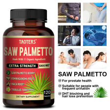 Saw Palmetto 5300mg - Premium Prostate Health Support Supplement for Men