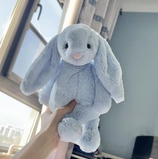 Blue Jellycat Bugs Bunny Plush Doll Long-Ear Rabbit Doll 30cm