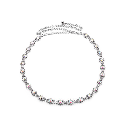 Diamante ladies waist belt - diamante,