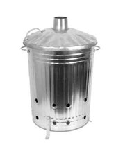 90L Galvanized Incinerator Bin