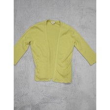 Karen Millen 100% Cashmere Green Cardigan Size 2 UK10 Luxury Soft Knit