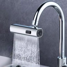 4 In 1 Kitchen Faucet Sink Tap Spray Head Attachment Waterfall Anti Splash 360°