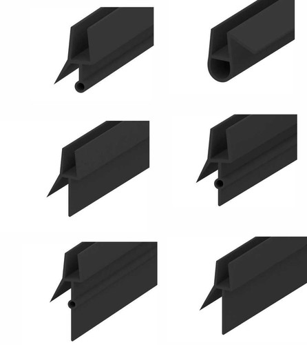 Black bath shower screen - black,