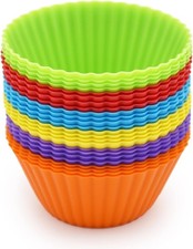 Jumbo Silicone Baking Cups Cupcake Liners Muffin Cups Cake Molds Large 24pcs