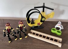 KIDKRAFT EVERYDAY HEROES Firemen dog Bowl Helicopter Figures REPLACEMENT