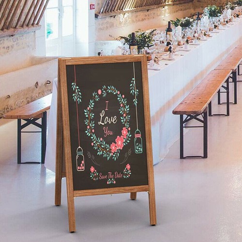 Large wooden pavement sign - wooden,