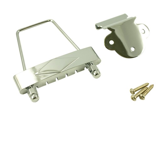 Archtop tailpiece chrome short - archtop,