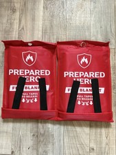 2 x 1x1m Fire Blanket - Quick