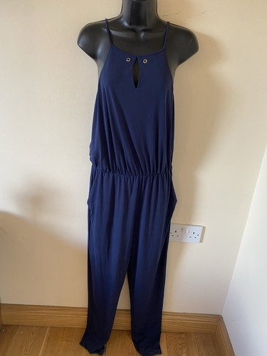 Navy jumpsuit size - navy, pied