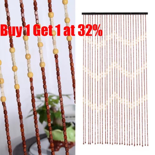 Beaded bamboo wooden door - beaded,