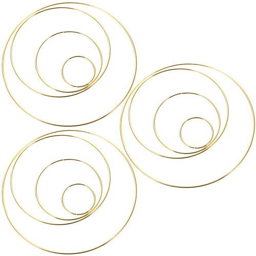 Sets metal craft hoop rings - 3,