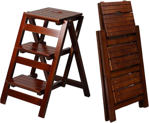 Step stool wooden folding - wooden,