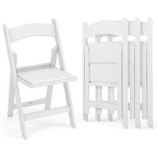 Foldable & Portable Patio Chairs Resin Chairs Outdoor Chairs Set of 4