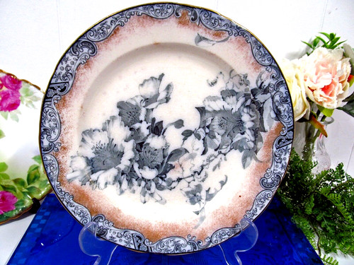 Doulton burslem flow blue - flow,