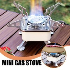 ·Outdoor Mini Small Square Stove Gas Stove Portable Folding Cassette Stove Camp