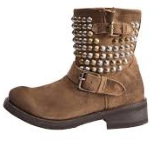 Ash women studded combat - ash,