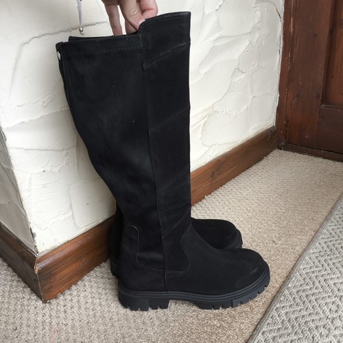 Moda pelle parkarra suede - in,
