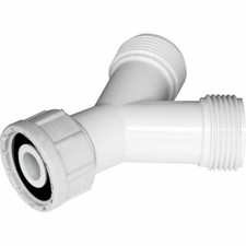 Washing Machine Dishwasher Hose Y Piece Inlet Splitter Connector Joiner 3/4" 
