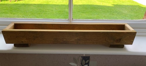 Wooden long herb - herb, planter