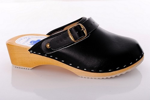 Black geniune leather - black,