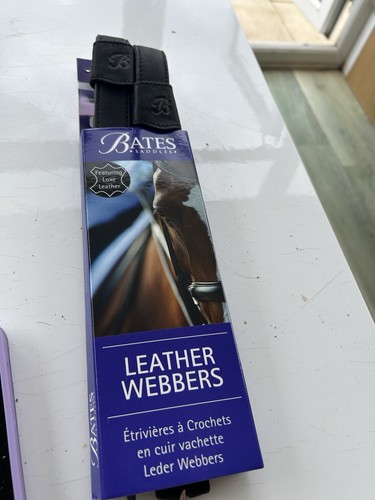 Bates saddles leather webbers - bates,