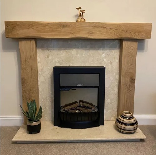 Fireplace surround solid oak - surround,