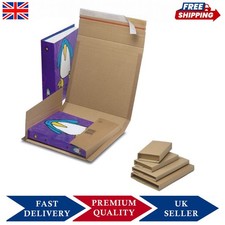 Brown Manilla Book Wrap Mailer E-Flute Strong Corrugated Postal Boxes All Sizes