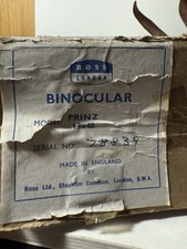 Vintage Ross London Binoculars 13x40 – With Case & Original Box
