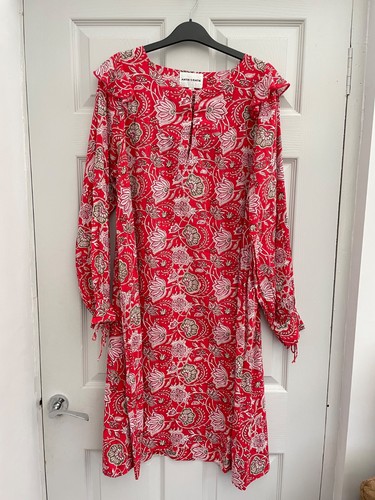 Antik batik red floral 100 - floral, 100%