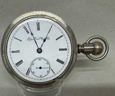 Antique 1890 Elgin 18s/11j Model 3 Grade 10 Pocket Watch Serviced