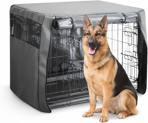 Tranquil dog crate cover - dog,