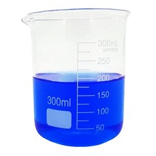 Borosilicate Glass Beaker 300ml Laboratory Glassware Boro 3.3 Low Form Measuring