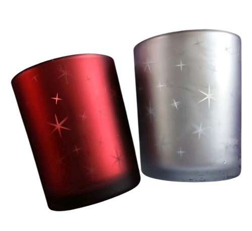 Glass candle holders 2 - holders, x
