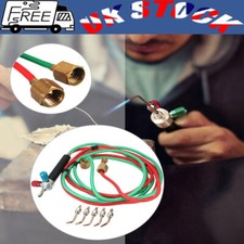 Mini Welding Cutting Oxy Oxygen Acetylene Torch Kit Welder Tool + 5 Nozzles UK