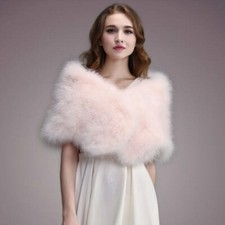 Women Real Ostrich Feather Fur