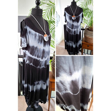 Black DRESS Ladies Long Cocoon