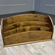 Vintage Wooden Desk Tidy Pen