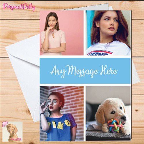 Personalised photo card - photo,