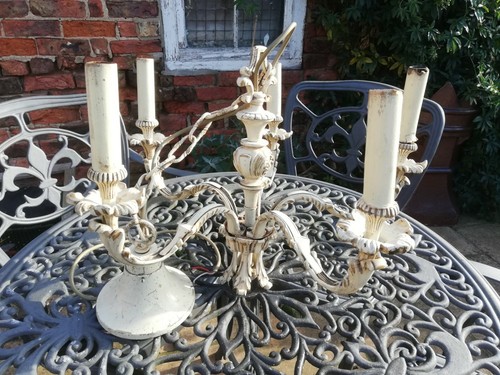 Vintage arm chandelier - chandelier, metal