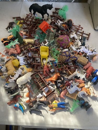 Plastic china farm animals - plastic,