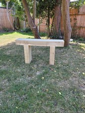 Wooden Rustic Garden Sleeper Bench 2 Seater